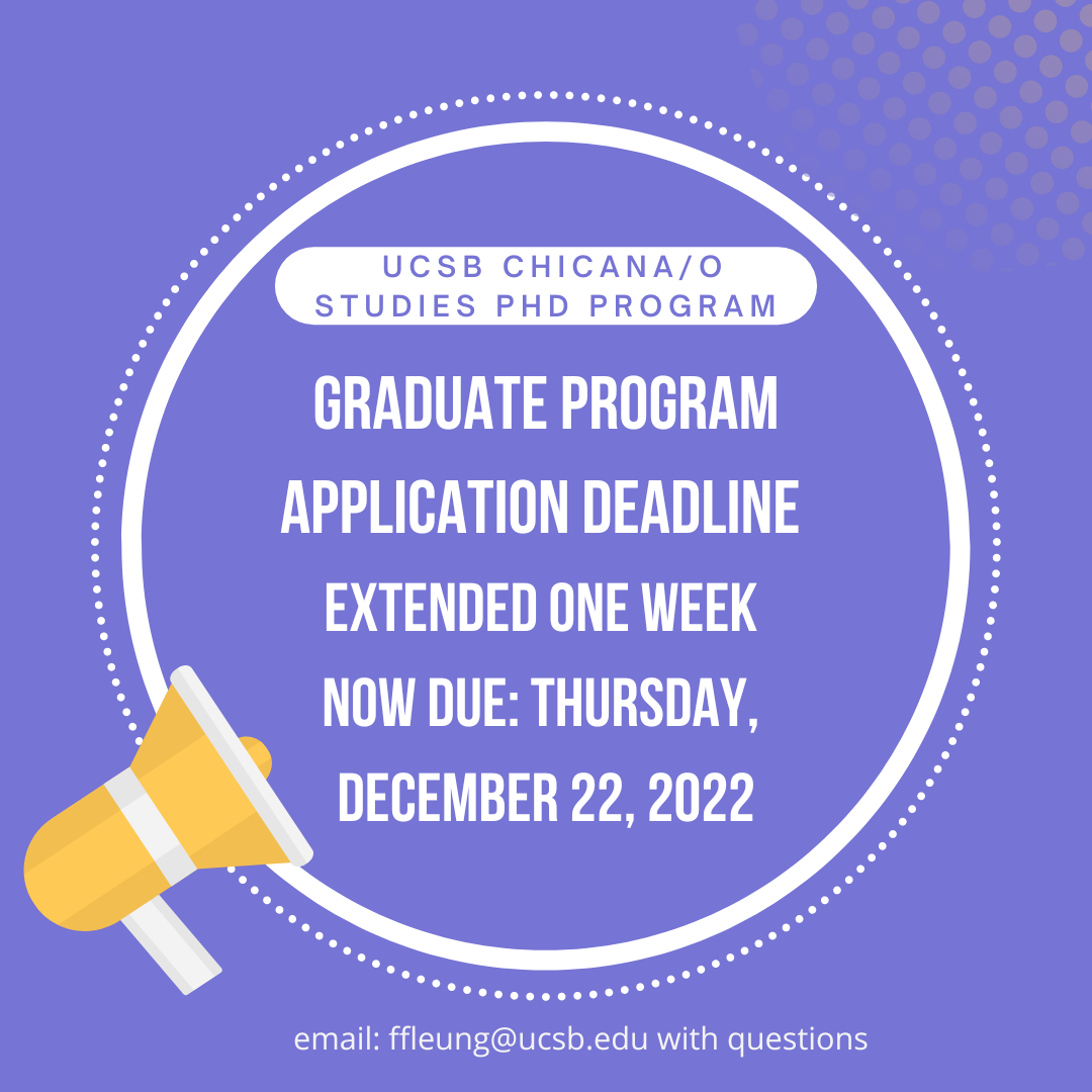 DEADLINE EXTENDED Graduate Applications 20232024 Department of